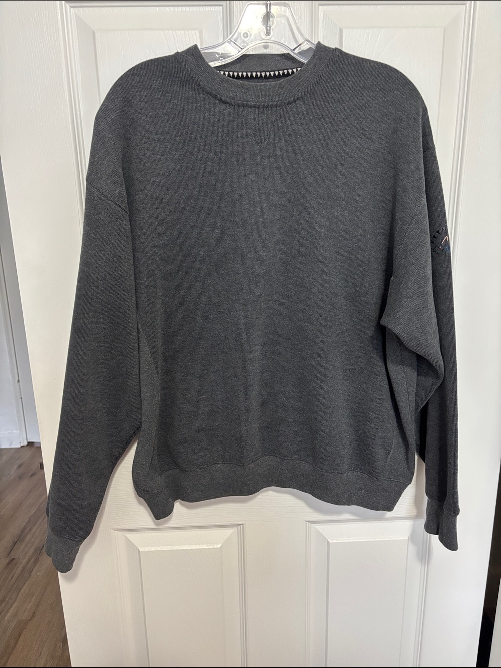 Greg Norman Collection Cotton Crewneck Sweater Knit Construction